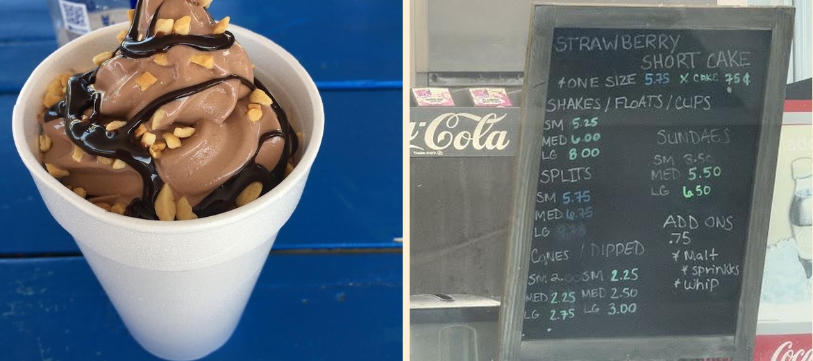 Powell's Dairy Freeze Menu